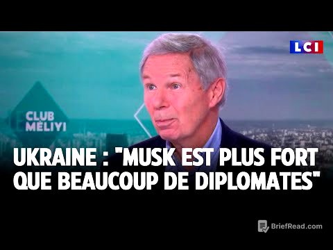 Guerre en Ukraine : "Elon Musk est surement beaucoup plus fort que beaucoup de diplomates"