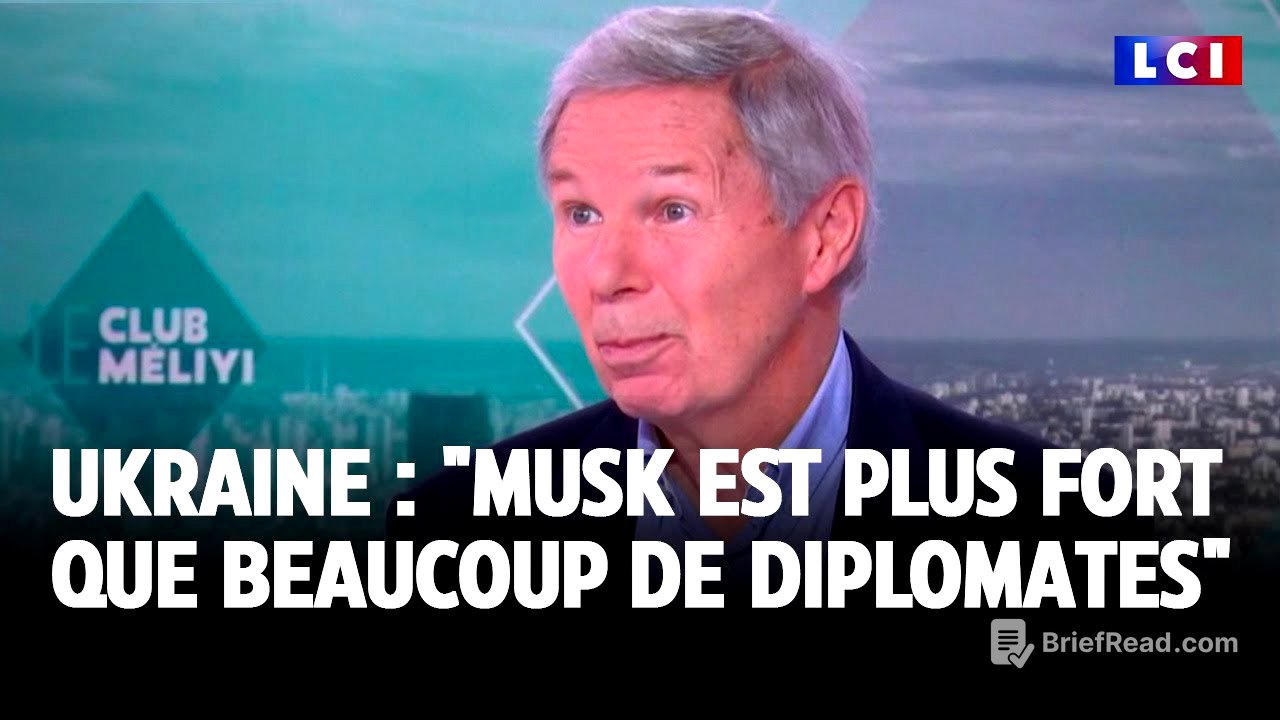 Guerre en Ukraine : "Elon Musk est surement beaucoup plus fort que beaucoup de diplomates"