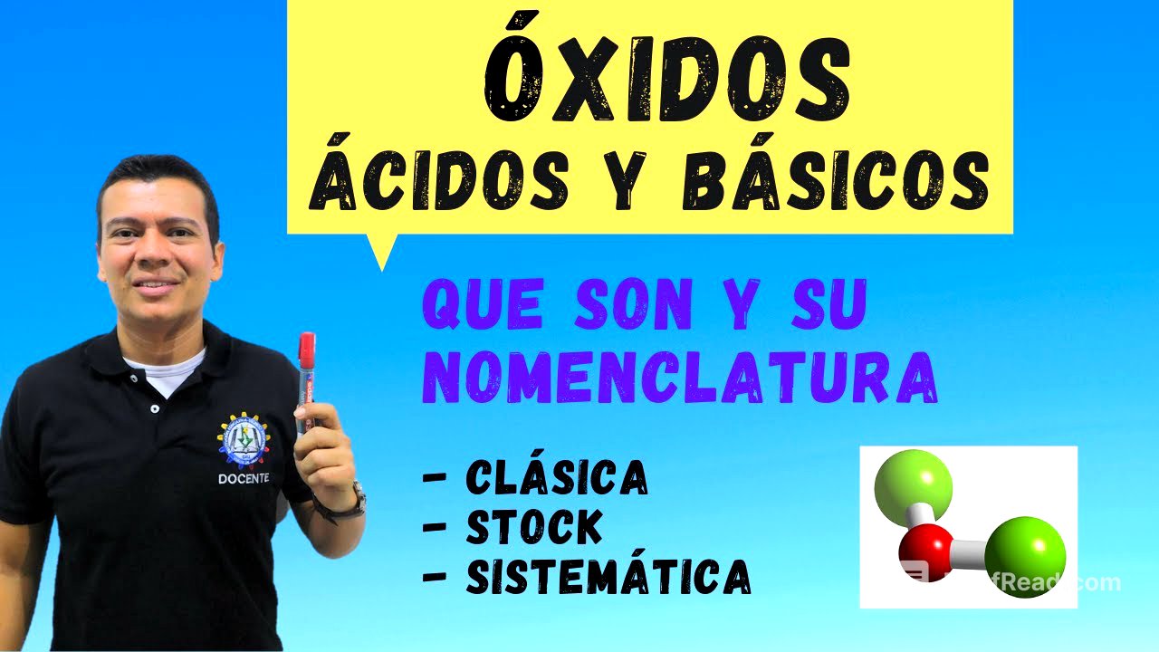 OXIDOS BASICOS Y  OXIDOS ACIDOS , FORMULACION Y NOMENCLATURA DE OXIDOS CLASICA , STOCK Y SISTEMATICA