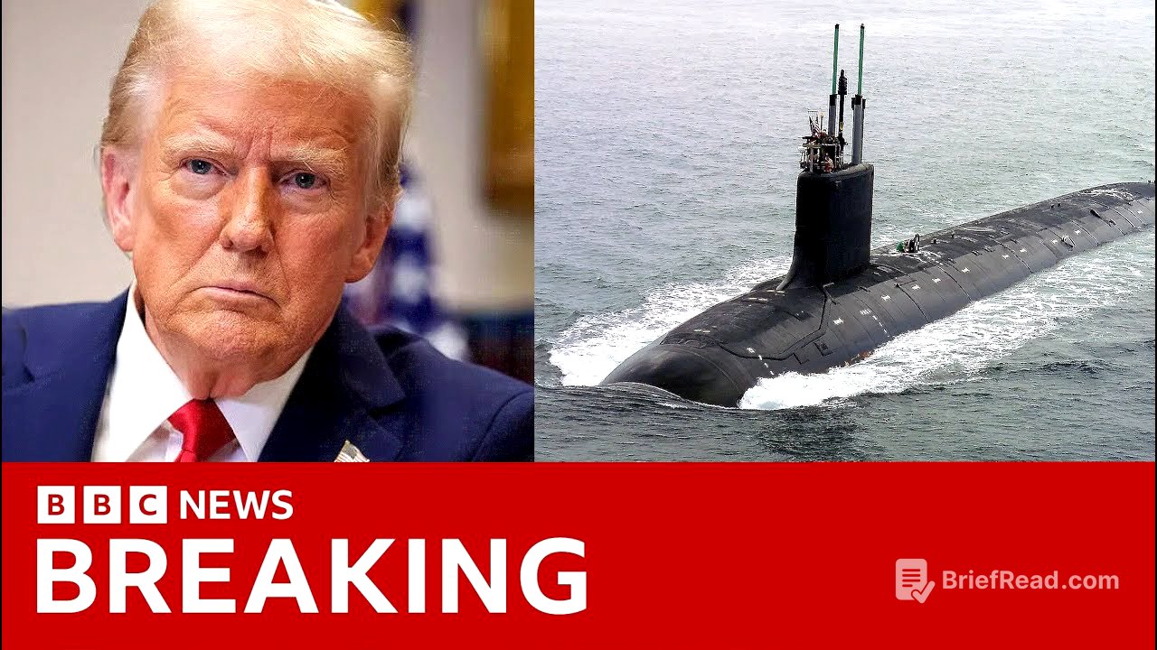 Trump deploys nuclear submarines after “provocative comments” by former Russian President | BBC News