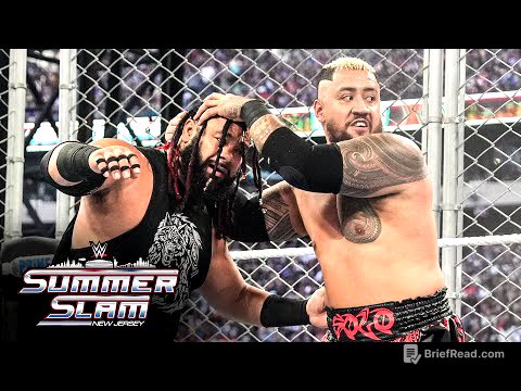 Solo Sikoa vs. Jacob Fatu | United States Title Steel Cage Match: SummerSlam 2025 highlights