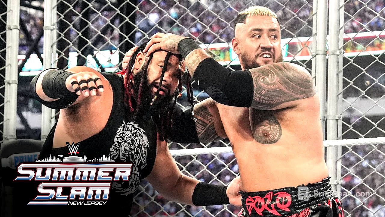Solo Sikoa vs. Jacob Fatu | United States Title Steel Cage Match: SummerSlam 2025 highlights
