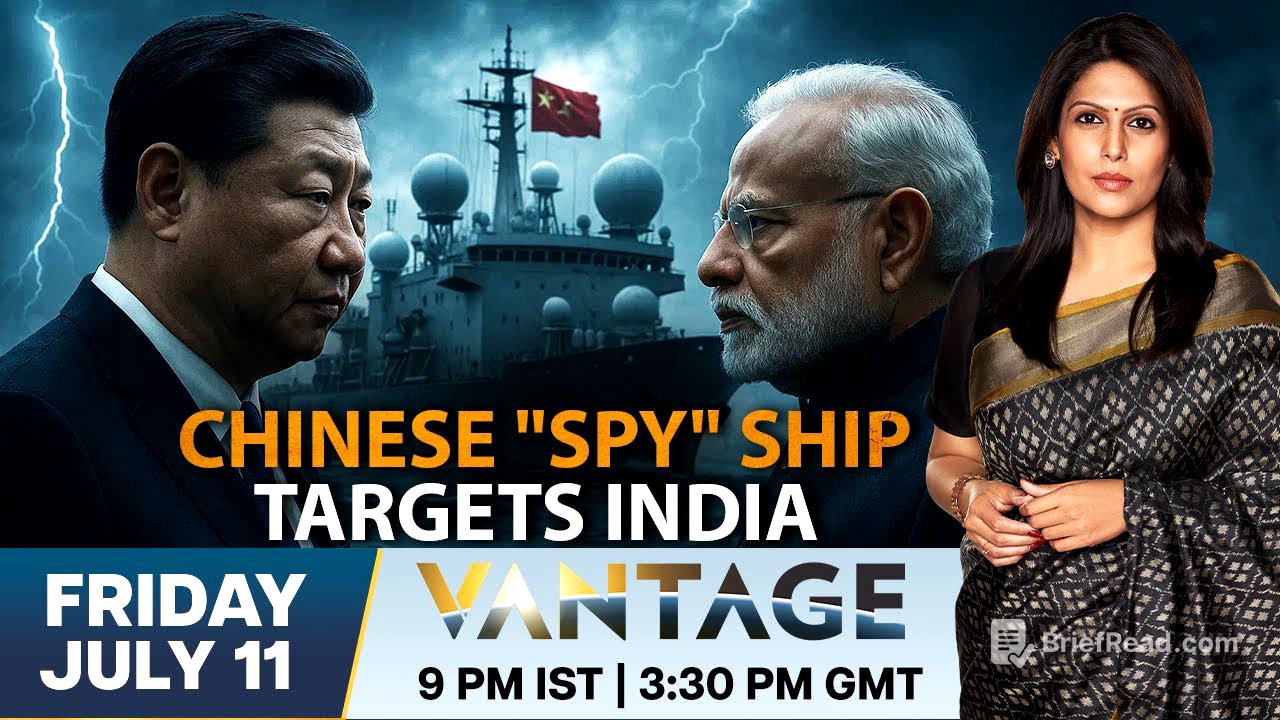 LIVE: Did "Hidden" Chinese Research Ship Spy on India? | Vantage with Palki Sharma | N18G