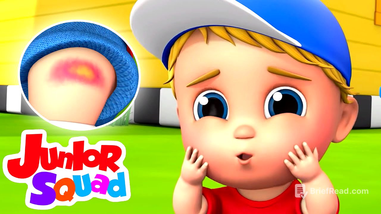 Boo boo canzone | Filastrocche | Cartoni animati | Junior Squad Italiano | Musica per bambini