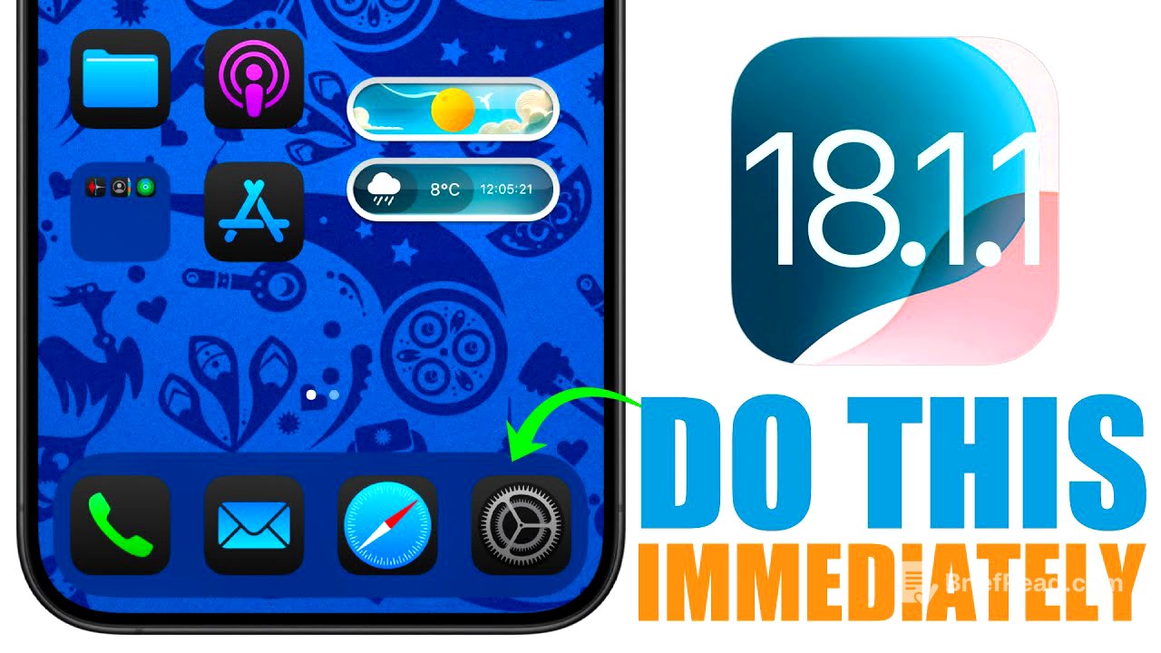 iOS 18.1.1 - DO This IMMEDIATELY After You Update !