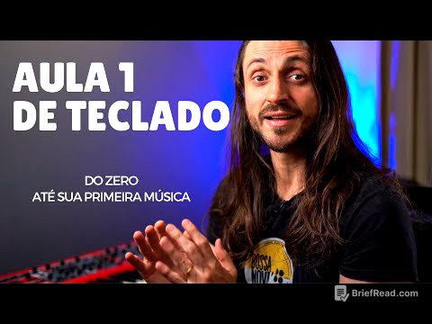 Aula 1 de teclado - do ZERO  até sua primeira música (com PDF e Playback)