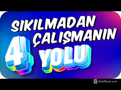 Ders Çalışma İsteğini Getiren 4 ETKİLİ TAKTİK❗ ✍🏻