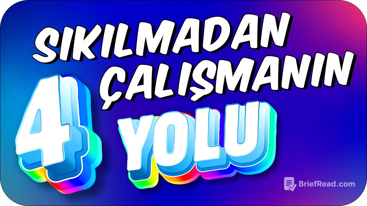 Ders Çalışma İsteğini Getiren 4 ETKİLİ TAKTİK❗ ✍🏻