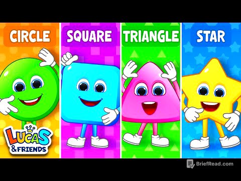 Learn Shapes Circle, Square, Triangle, Rectangle & more | Educational Videos For Toddlers & Babies