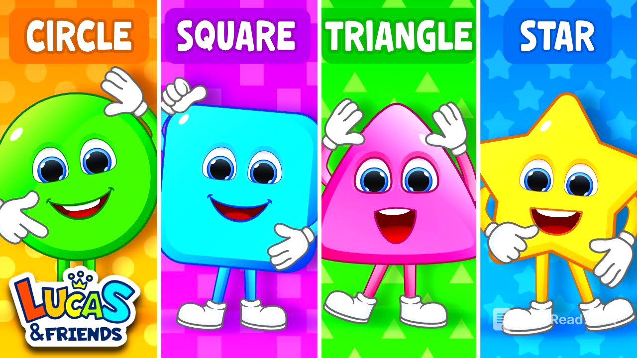 Learn Shapes Circle, Square, Triangle, Rectangle & more | Educational Videos For Toddlers & Babies