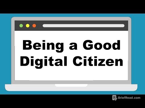 Being a Good Digital Citizen