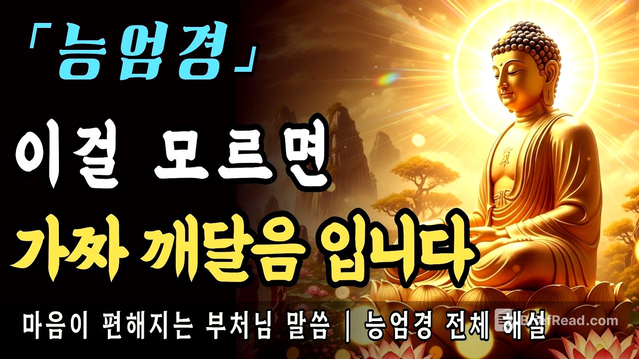 [부처님말씀] 능엄경 전체 해설ㅣ부처님이 경고한 50마장, 가짜 깨달음에 속지 마세요