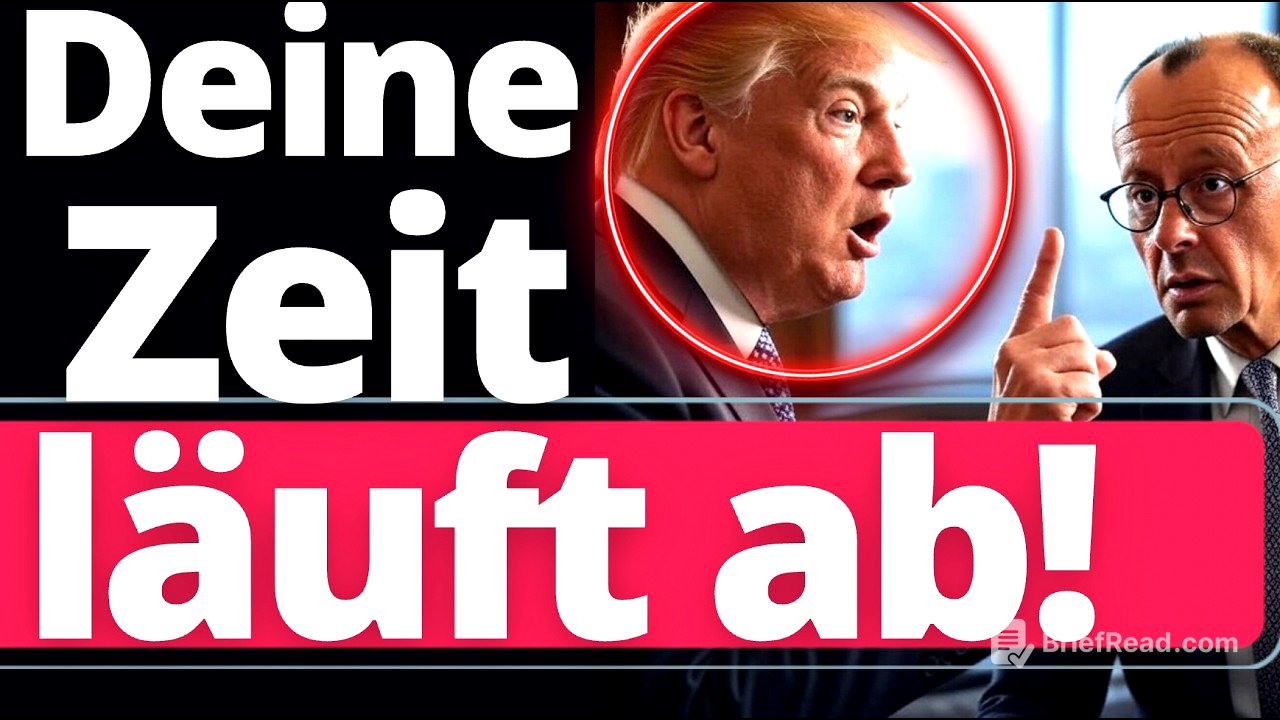 Merz wird von Trump vorgeführt: Morgen kracht's!