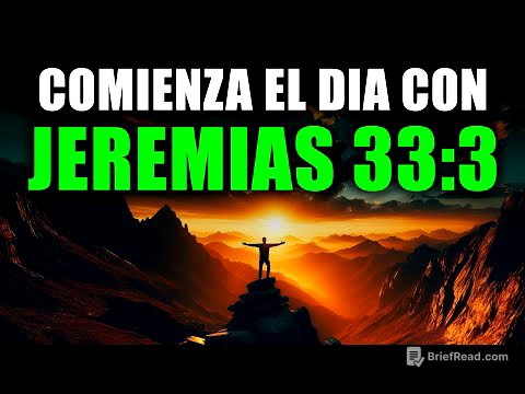 ORACIÓN DE LA MAÑANA con JEREMÍAS 33:3 | Oración Poderosa de REVELACIÓN Y SABIDURÍA DIVINA