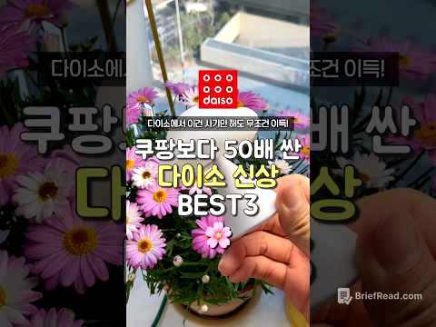 쿠팡보다 50배 싼 다이소 신상 3가지