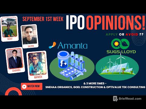 Amanta Healthcare, Sugs Lloyd & other September 1st Week IPOs : Apply/Avoid? Primary Market Chatter