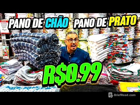🚨 A PARTIR DE R$1,00! Fábrica de Pano de Chão e Prato na Rua Bresser | Direto do Fabricante 🔥