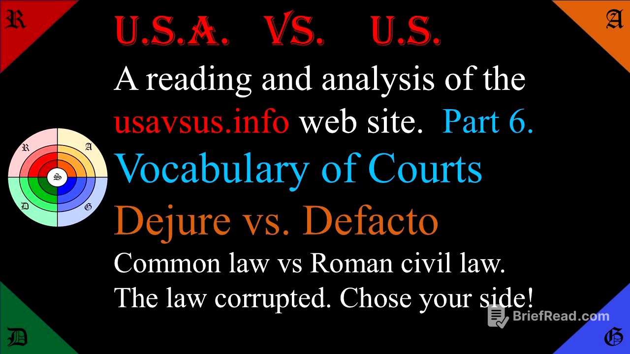 🔵🟠USA vs. US #6. Vocabulary of Courts. Dejure vs. Defacto. Chose your side! #americanlaw