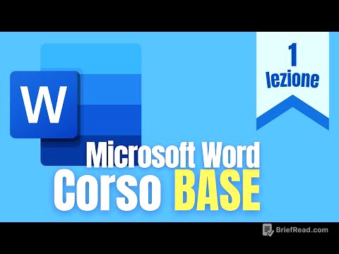 Microsoft Word: Corso Base - Lezione 1