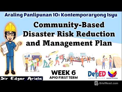 Community Based Disaster Risk Reduction and Management Plan Week 6 AP 10 FIRST TERM Revised K-10