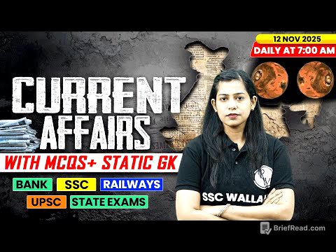 Current Affairs Today | 12 November Current Affairs 2025 | Daily Current Affairs | By Krati Mam