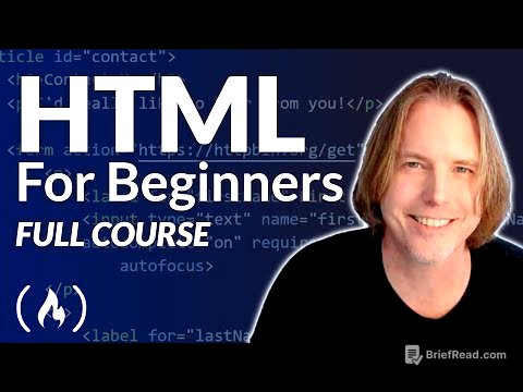 Learn HTML – Full Tutorial for Beginners