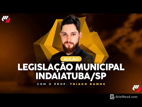 INDAIATUBA/SP : AULÃO DE LEGISLAÇÃO MUNICIPAL