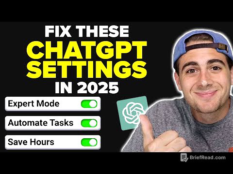 7 ChatGPT Settings You NEED To TURN ON in 2025 (get better responses)