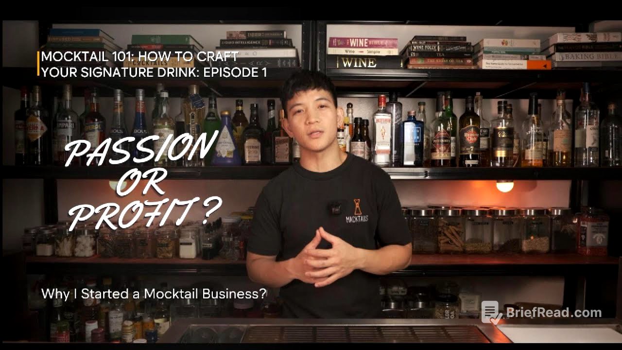 MOCKTAIL 101: How To Craft Your Signature Drink | Ep.1 — Passion or Profit?
