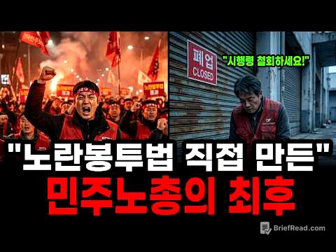 자기가 만든 노란봉투법에 참교육당한 민주노총의 최후