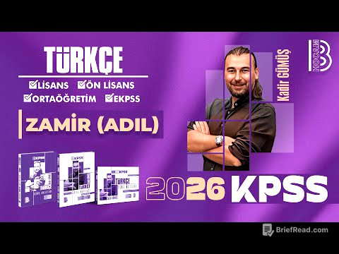 12) KPSS Türkçe - Zamir (Adıl) - Kadir Gümüş - 2026