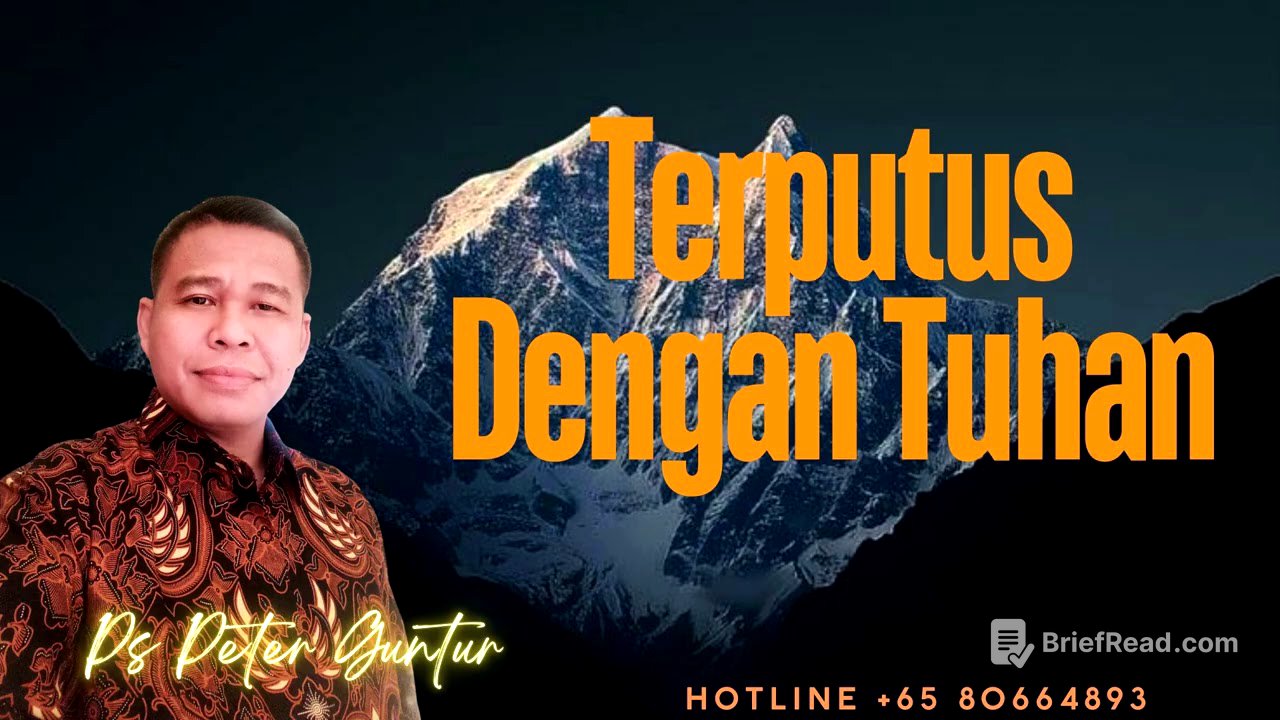 TERPUTUS DENGAN TUHAN -  PETER GUNTUR