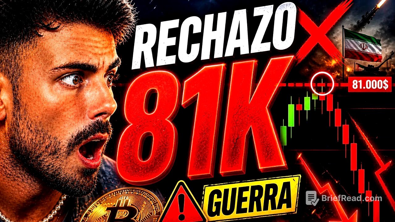 BITCOIN RECHAZADO EN 82.500$ 🚨 SE VIENE EL DESPLOME?