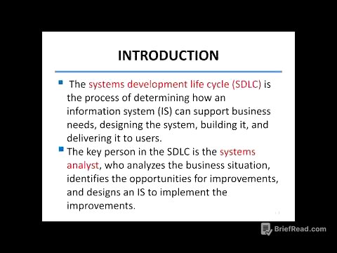 System Analysis and Design Lecture 1 Part 1
