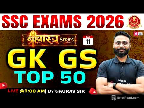 SSC Foundation GK GS 2026 | GK GS PYQ for SSC | SSC GK GS Previous Year Questions by Gaurav Sir