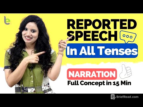 Reported Speech In All Tenses | Learn Direct And Indirect Speech ( All rules) Narration In English