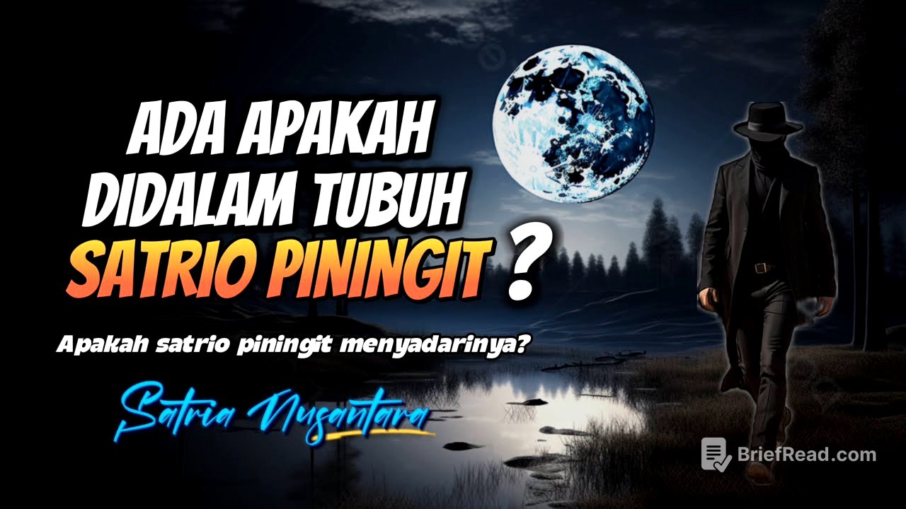 Pusaka didalam tubuh SATRIO PININGIT