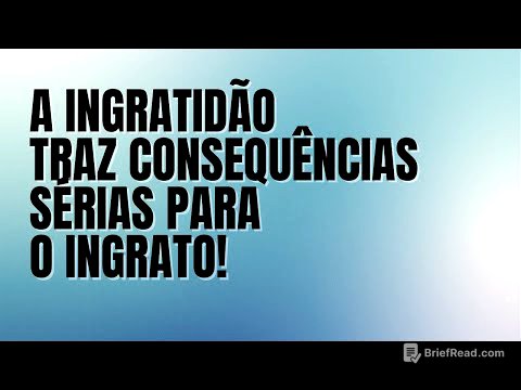 A ingratidão traz consequências sérias para o ingrato!