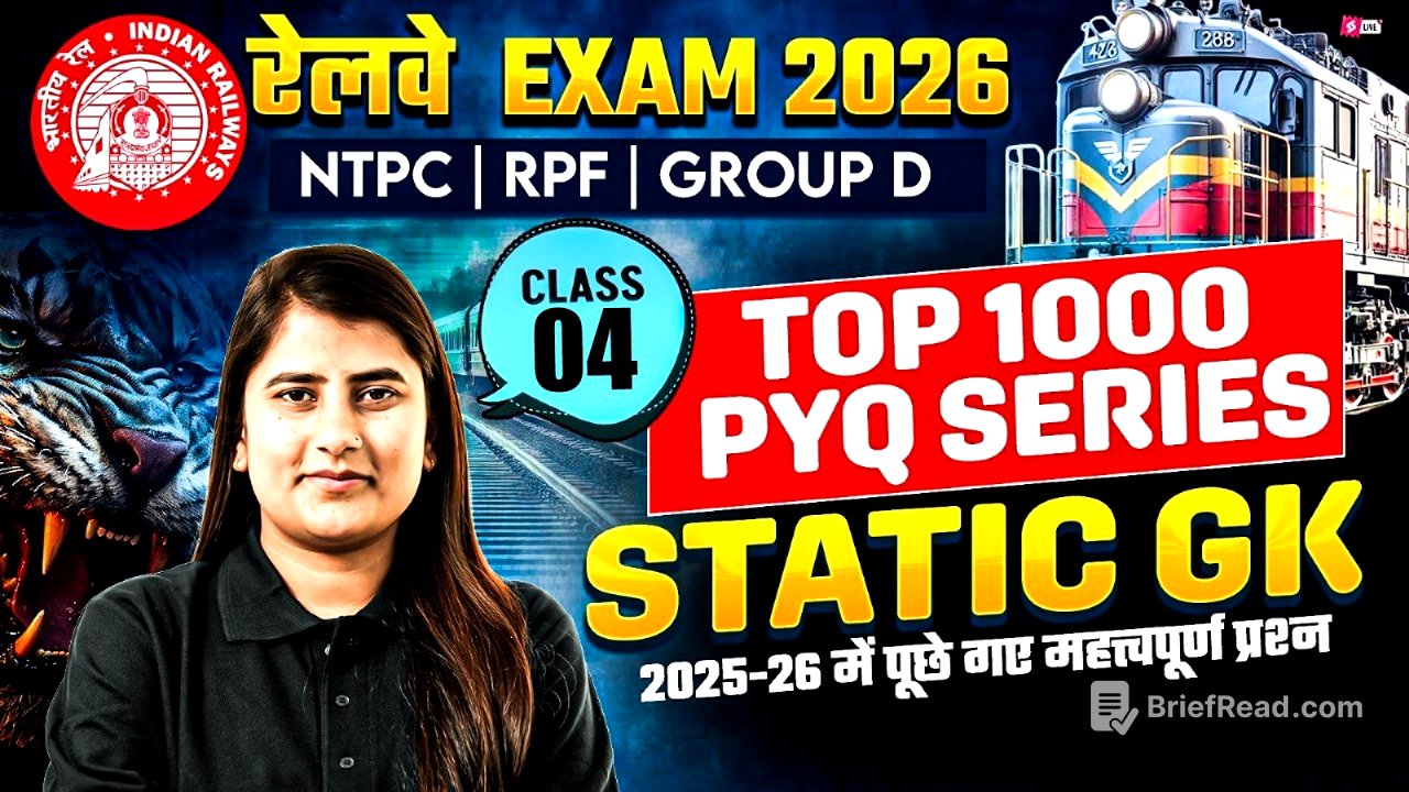 RRB  NTPC 2026 | RRB NTPC Static GK Practice Set | Graduate Level | RRB Group D Static GK Riya mam