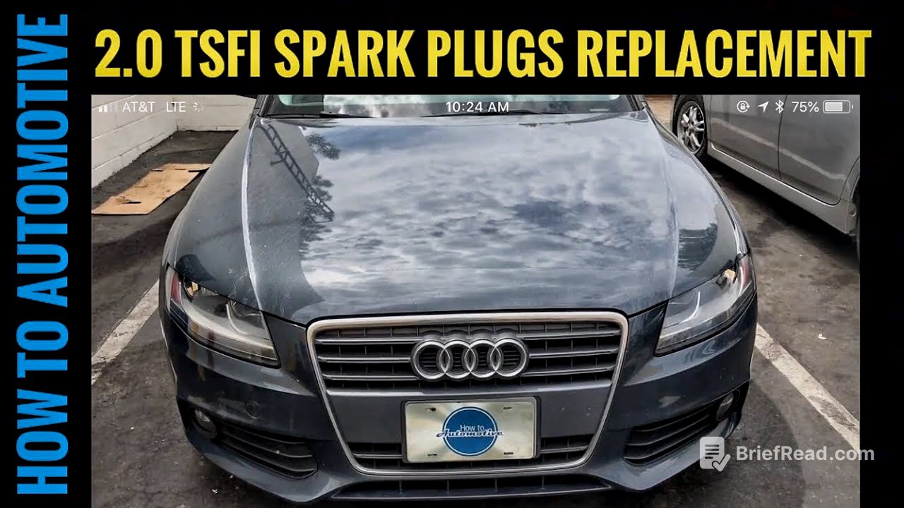 2009-2016 Audi A4 2.0 TSfI How To Replace Spark Plugs
