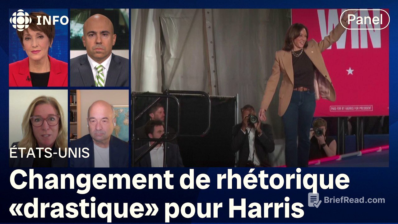 Panel américain : une fin de campagne difficile pour Kamala Harris