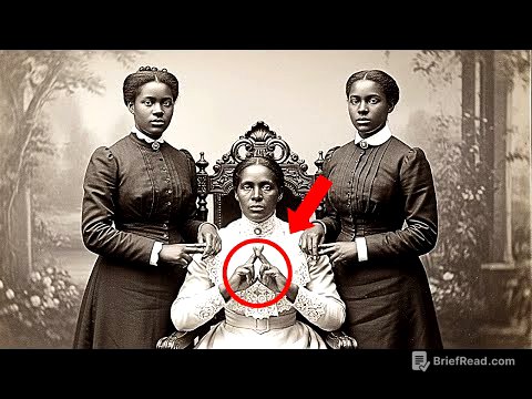 It was just a portrait of a mother and her daughters — but look more closely at their hands.