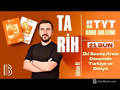 21) TYT Tarih - İki Savaş Arası Dönemde Türkiye ve Dünya - Gökhan Öz - 2026