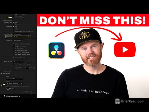 Fix Bad Compressed Resolve Exports For YouTube