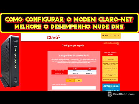 Como configurar o Modem Claro Net, Mude DNS, Melhore o Desempenho