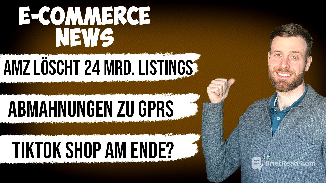 GPSR Abmahnung | eBay Zusatzschutz | Amazon löscht 24 Mrd. Produkte DHL GoGreen Plus eCommerce News