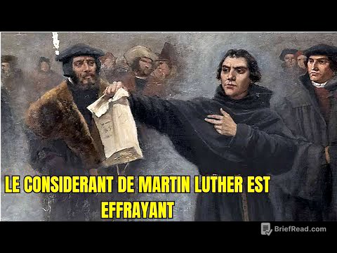 LE CONSIDERANT DE MARTIN LUTHER EST EFFRAYANT.