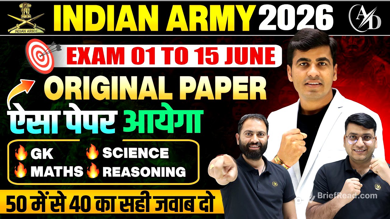 Army Agniveer Original Question Paper 2026 | Army Exam June 2026 | Army GD Model Test Paper 2026