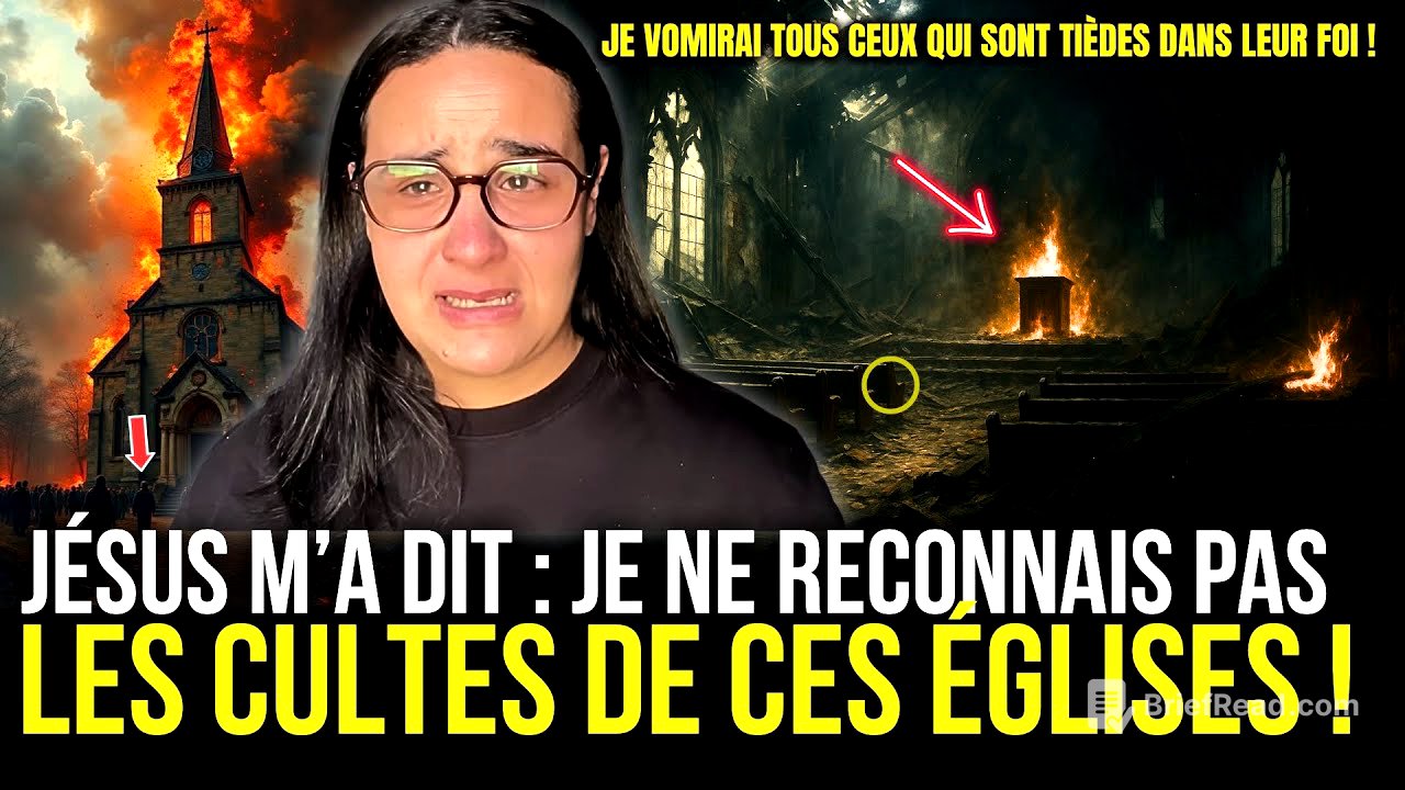 JÉSUS M'A DIT  TOUS CEUX QUI FRÉQUENTENT CES ÉGLISES SERONT JUGÉS PAR MOI