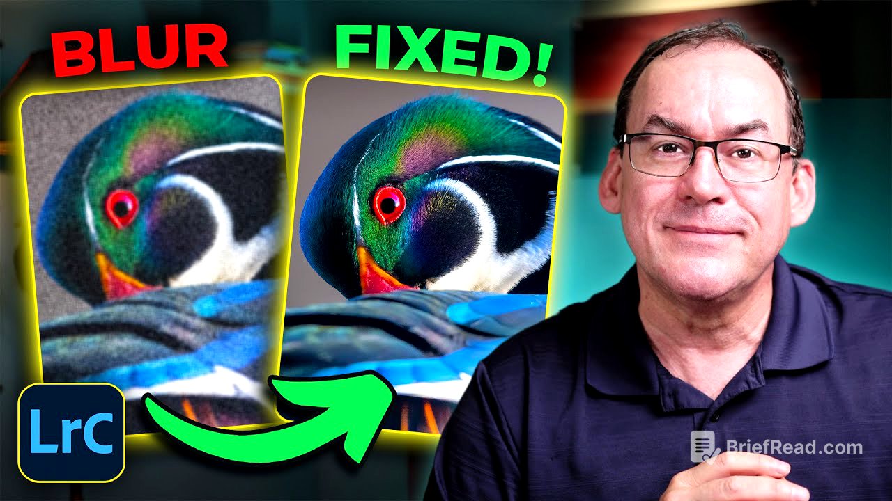 Go from soft images to tack sharp IN LIGHTROOM Classic and ADOBE CAMERA RAW